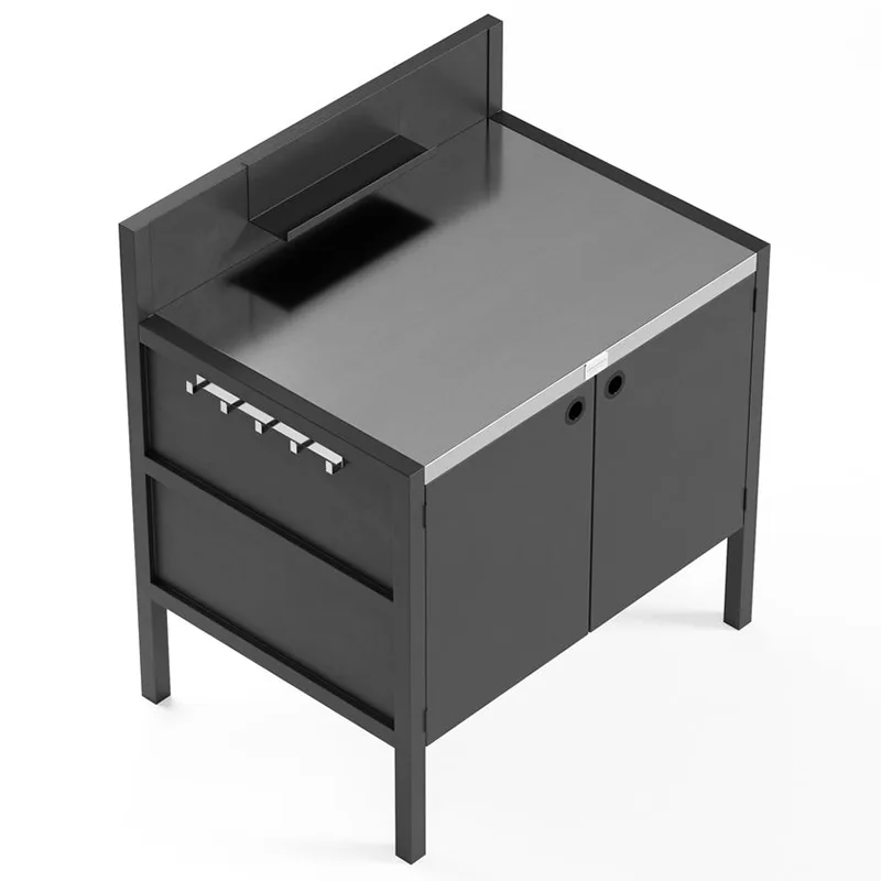 Tủ bếp ngoài trời đôi cửa