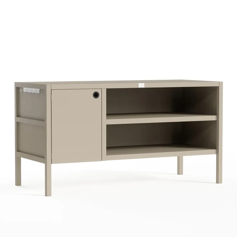 Tủ bếp ngoài trời hai lớp có cửa