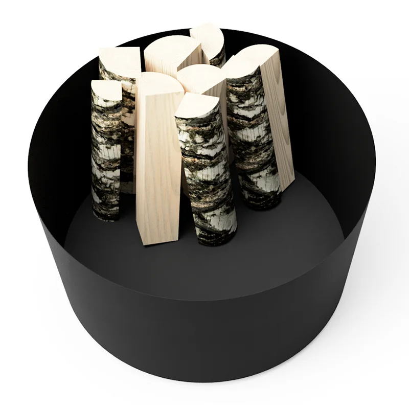 Chậu trồng cây ngoài trời tròn bằng kim loại mạ kẽm