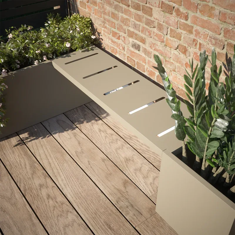 Lightweight Square Outdoor Planter