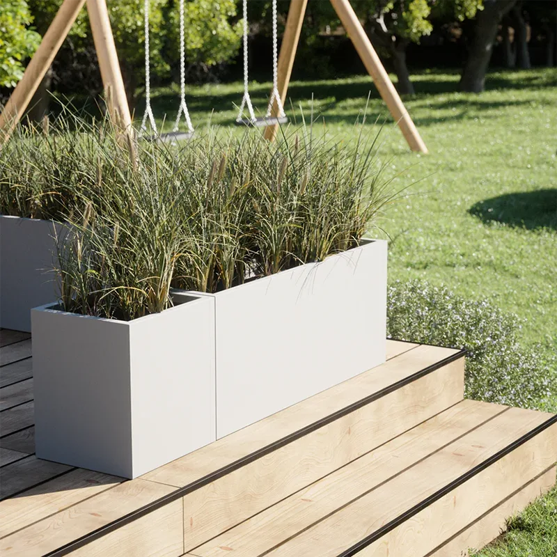 Lightweight Square Outdoor Planter