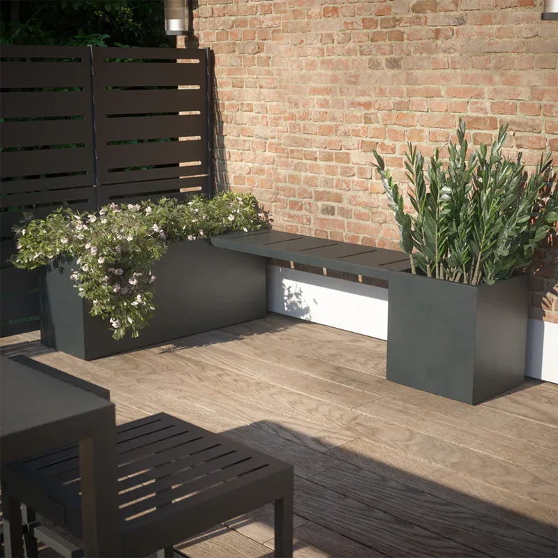 Lightweight Square Outdoor Planter