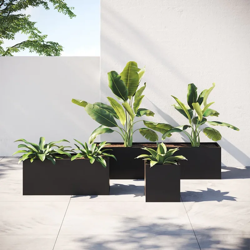 Lightweight Square Outdoor Planter