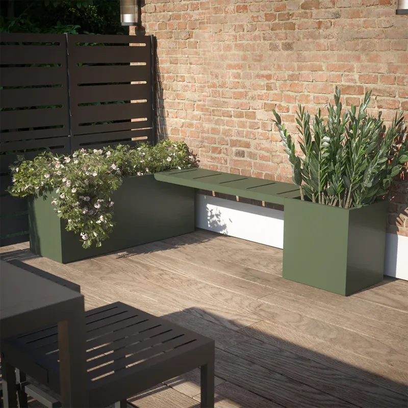 Lightweight Square Outdoor Planter