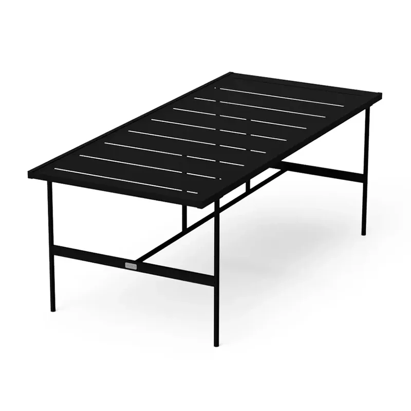 Bàn ăn hình chữ nhật ngoài trời